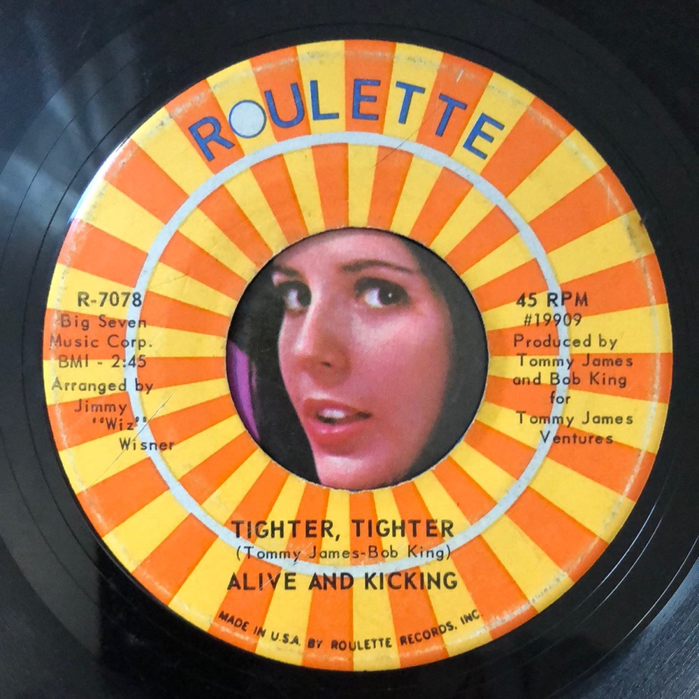 Alive And Kicking Sunday Morning Vinyl 45 Record '70